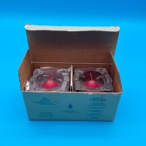 Vintage 1998 Partylite Glacier Pair Tealight Votive Candle Holders P0279 Retired